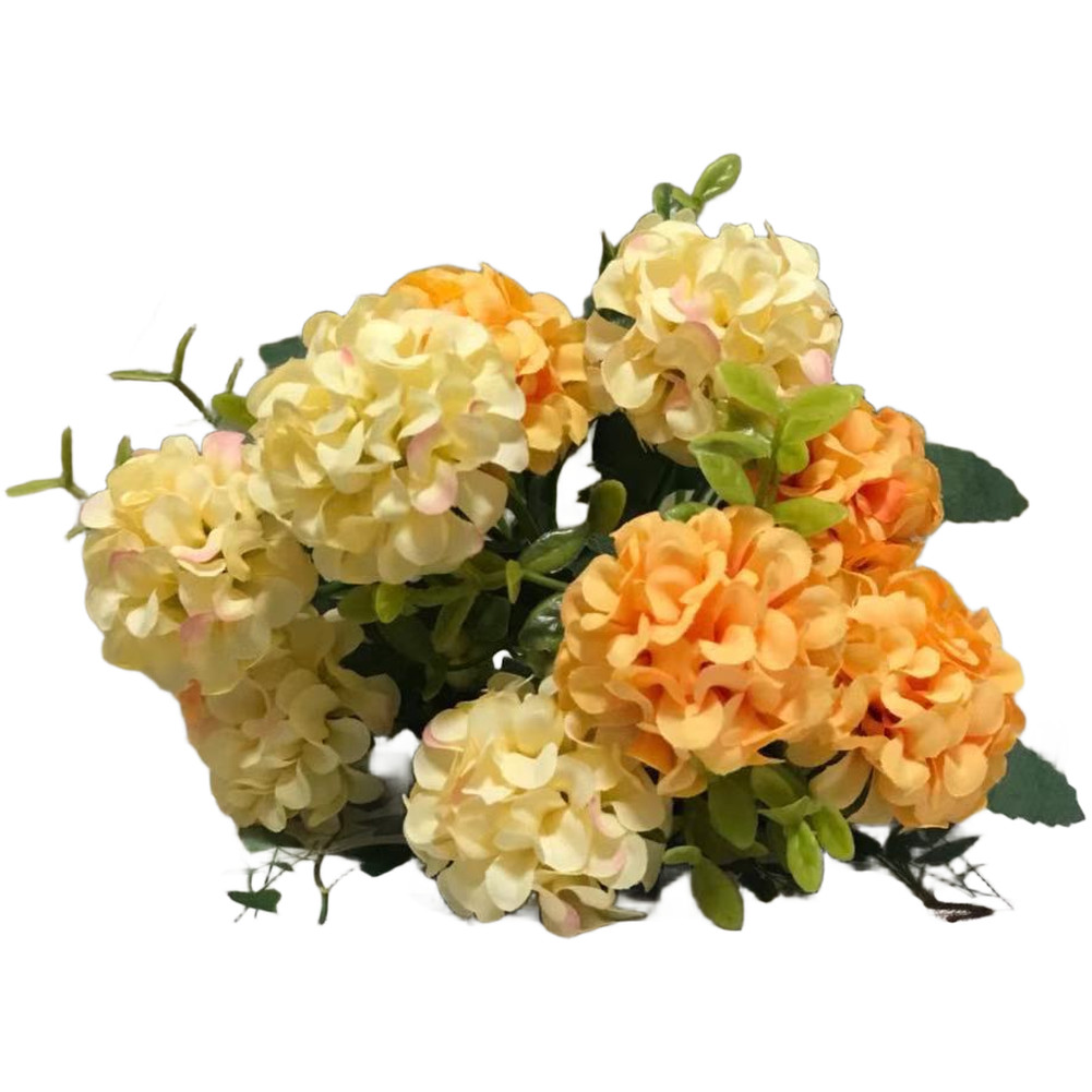 European Style Wedding Silk Flower Bouquet Blue Pink Yellow White Green Rose Red