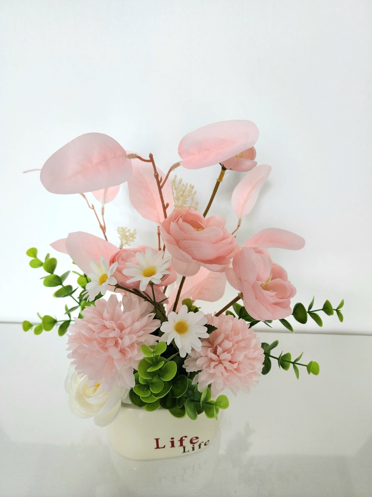 Artificial faux potted flower plants home kitchen office occasion decoration