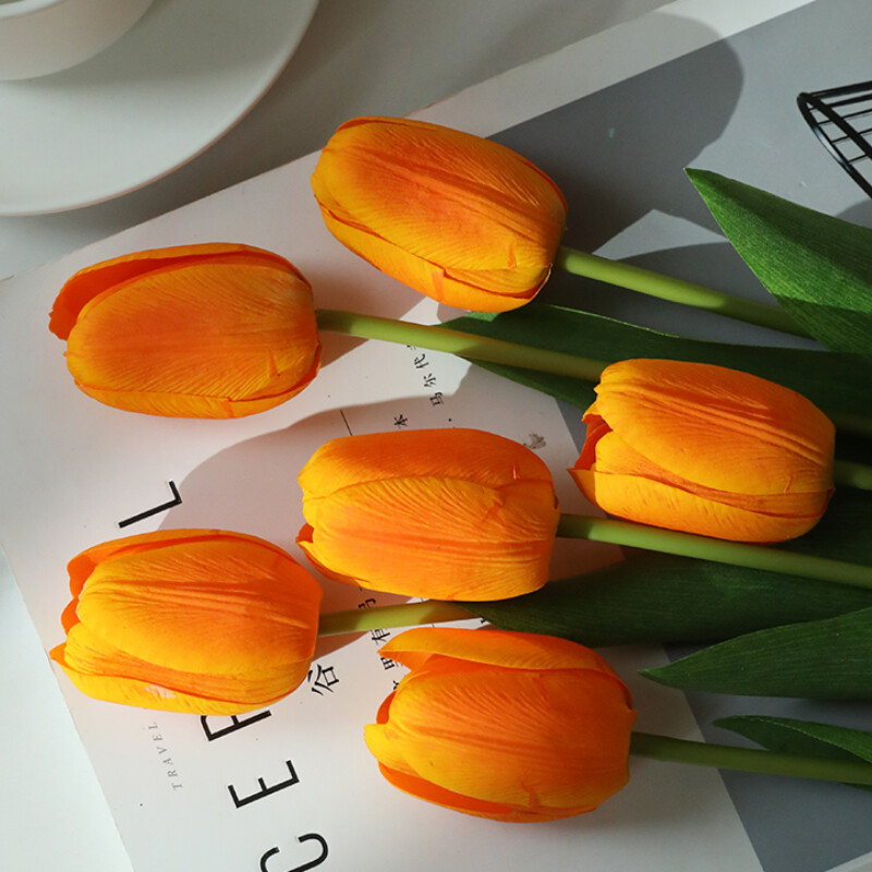 6/12pcs Tulip Artificial Flowers DIY False flowers Ornaments Flower Arrangement