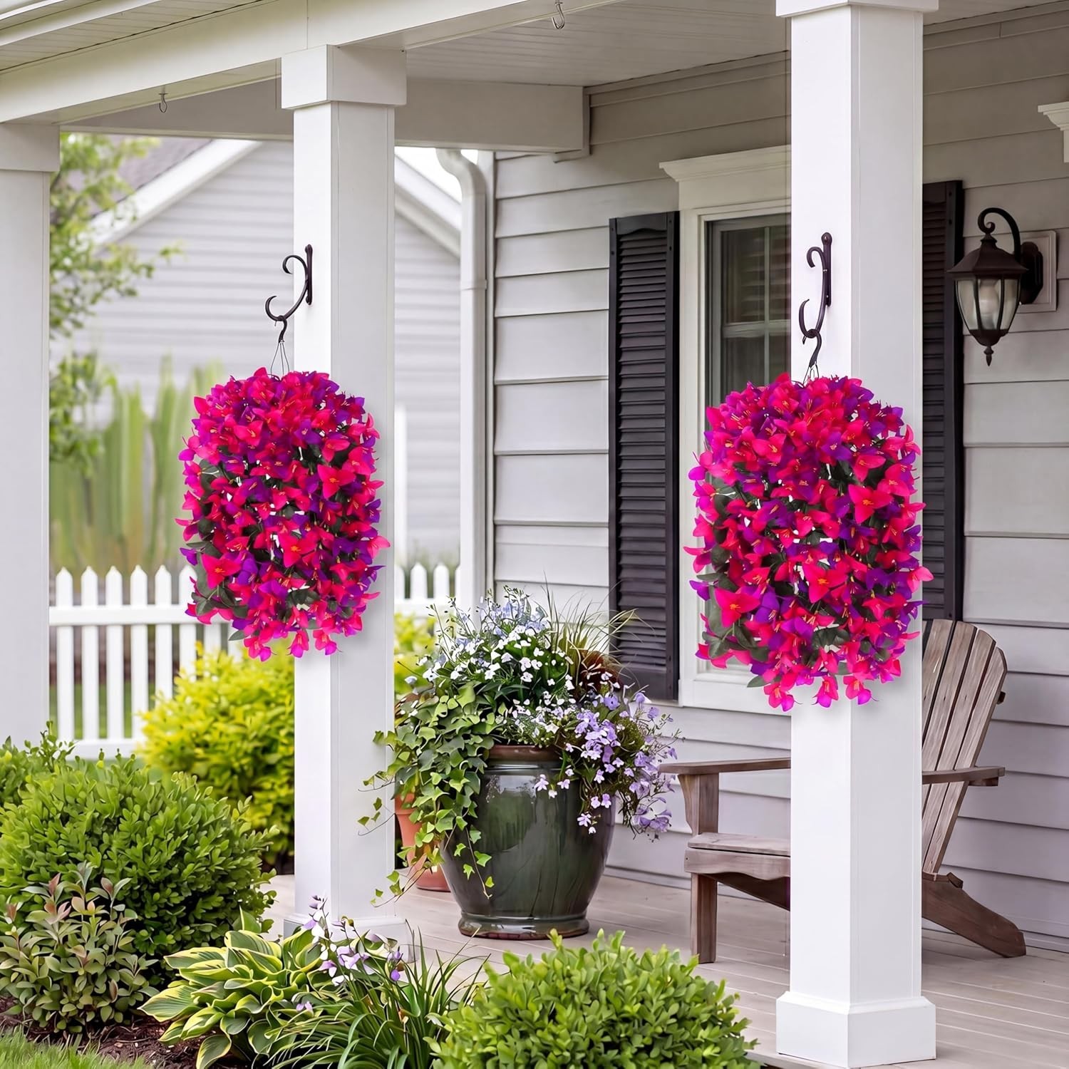 Artificial Bougainvillea Flowers Fake Hanging Flowers Plants for Outdoor Outs…