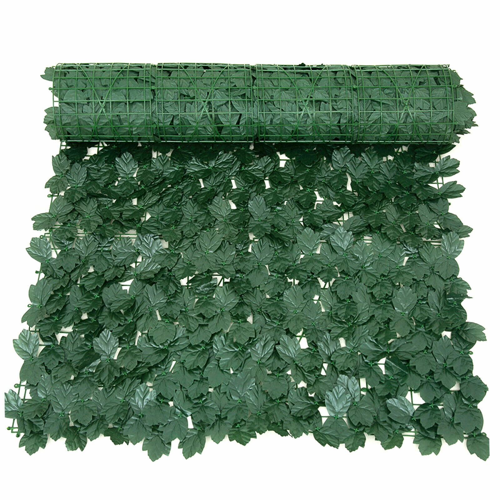 Artificial Wall Hedge Privacy Screens Fence Panel Faux Leaf Grass Mat Yard Decor
