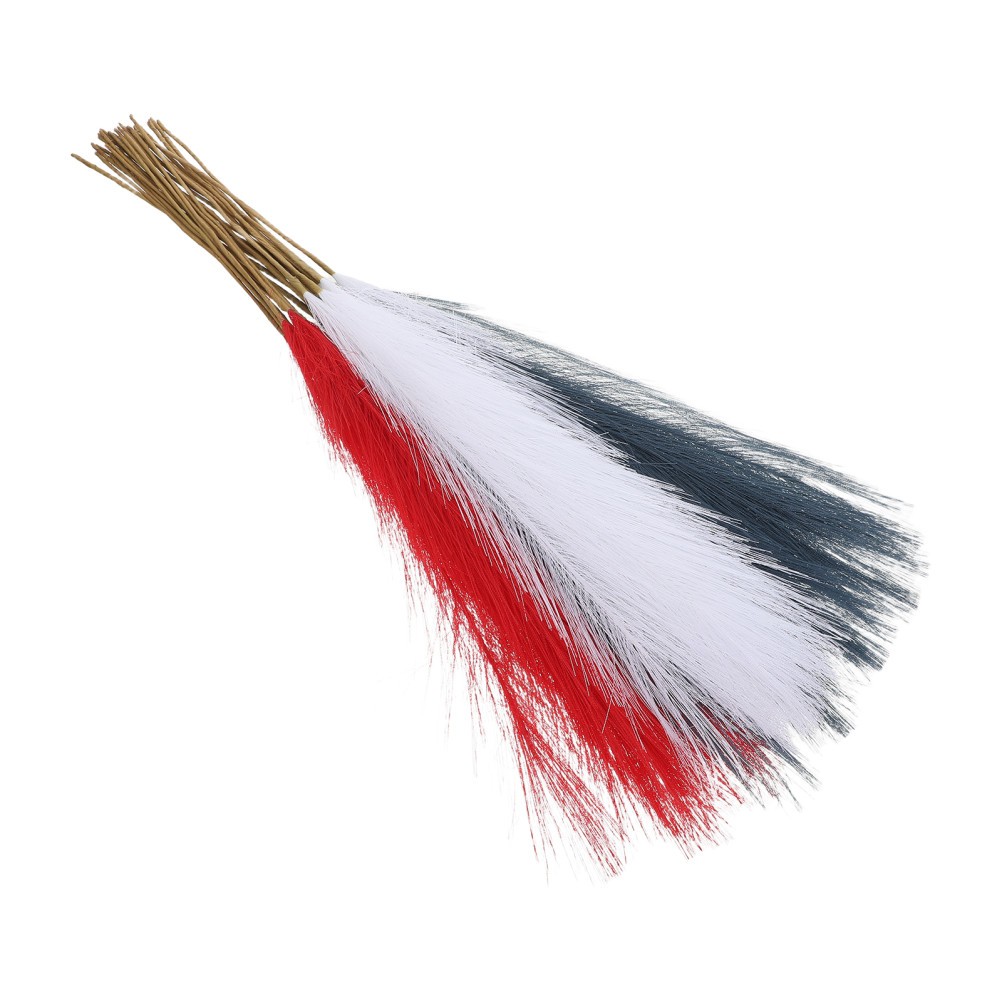 30 Pcs Artificial Pampas Grass Fourth of July Centerpiece American Flag