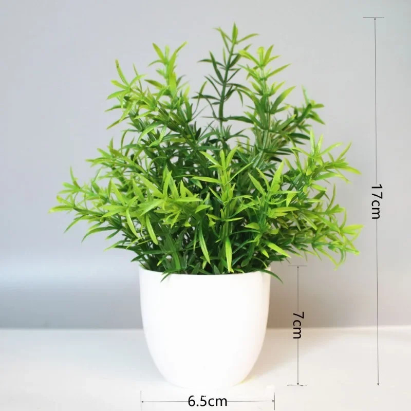 Artificial Bonsai Plant Small Potted Fake Green Decor Indoor Outdoor 17cm..