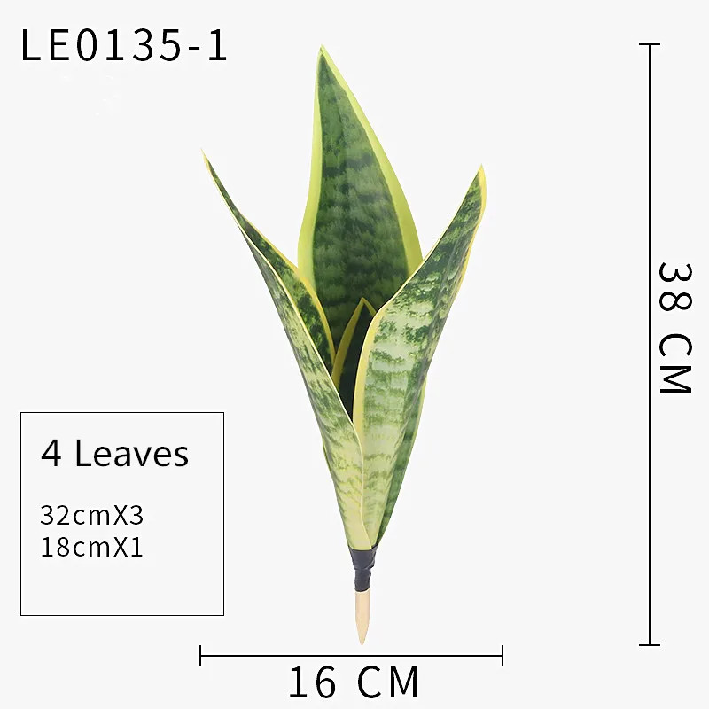 Artificial Succulent Plants Tropical Fake Leaf Bonsai for Home & Party Decor