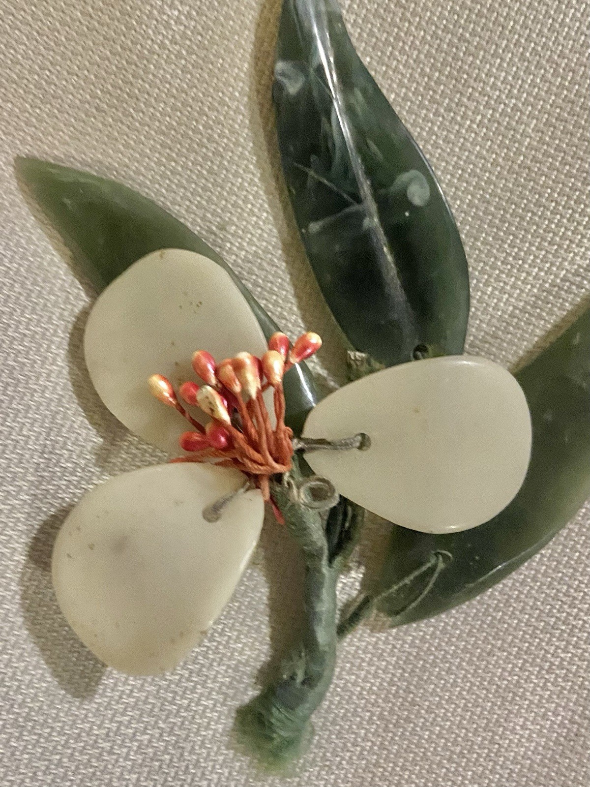 Lot Of 5 Stems Of Asian Stones Flowers And Leaves 🪷