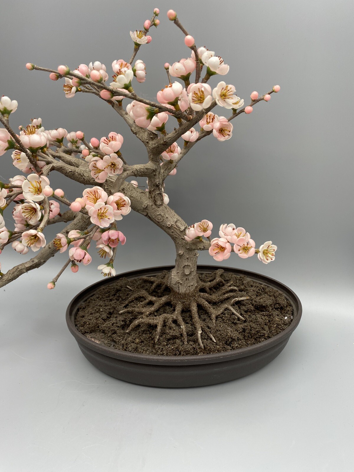 Nearly Natural Artificial Trees 15″ Cherry Blossom Plastic Pot Indoor Black/Pink