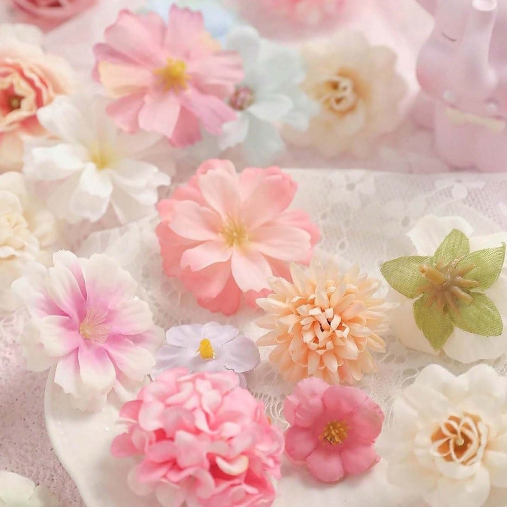Embellishments Silk Flowers Fabric for buds Suitable For Embellishing