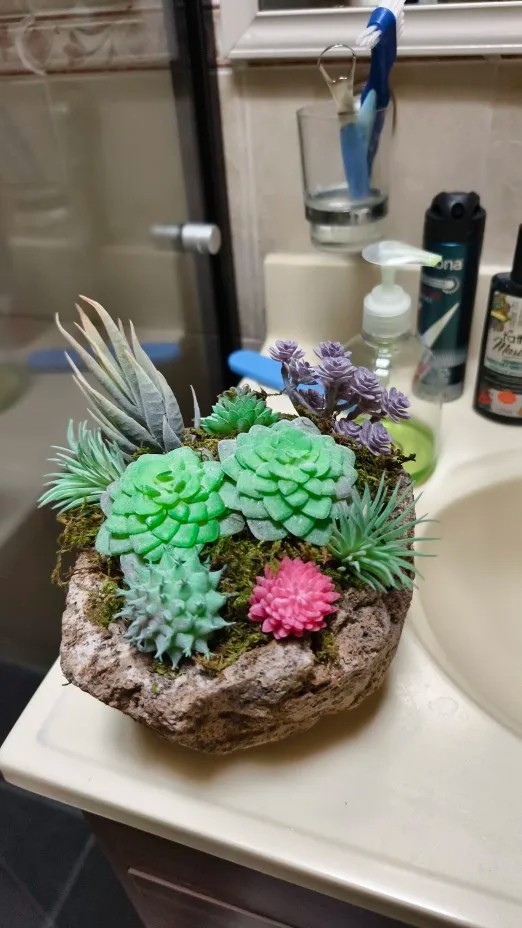 9pcs Artificial Succulent Plants Small Indoor Home Decor Assorted Faux Greenery
