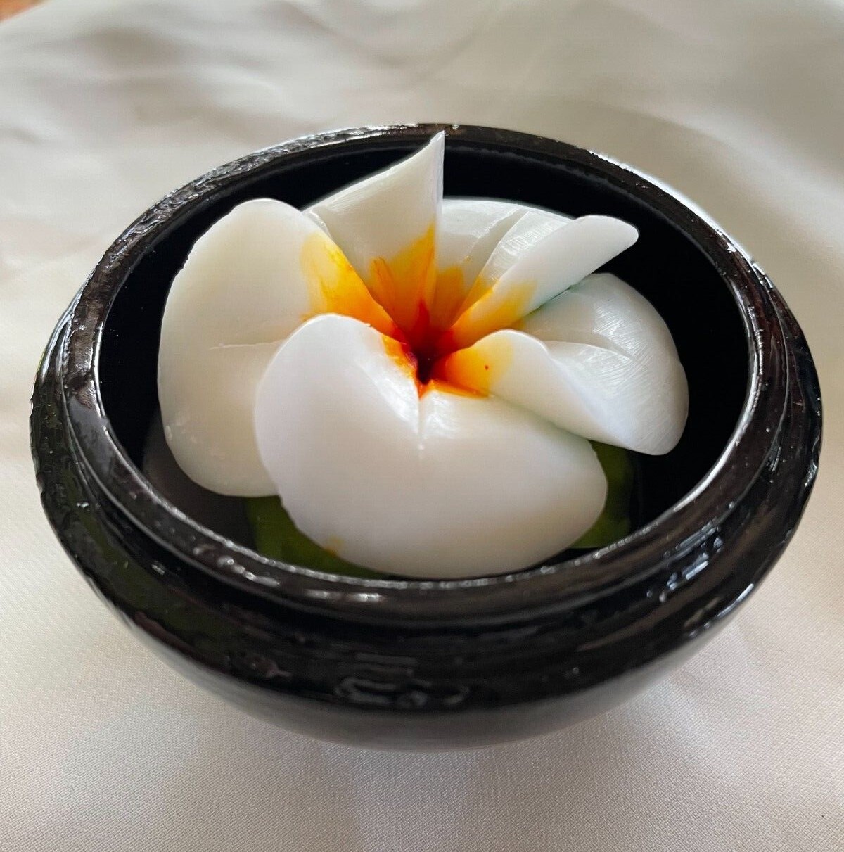 🌹White Frangipani- Hand Carved Display Soap 3″ Perfect gift,100% Handmade🌹