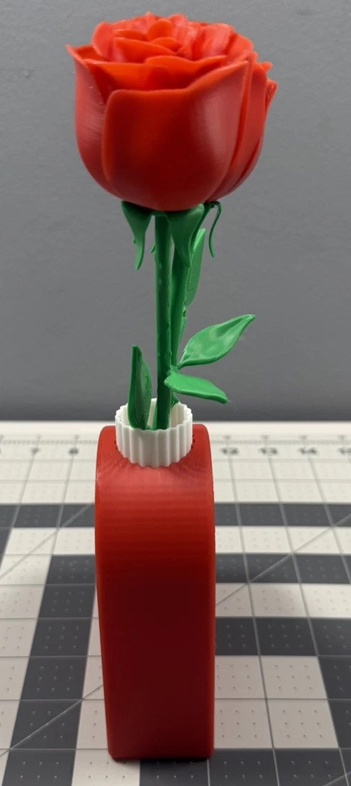 Artificial Rose Flowers Fake 3d Printed Roses Flower Bouquet Valentines Day