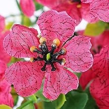Artificial Faux Hanging Flowers Plants for Outdoor Decor, 2 PCS Outside Fake