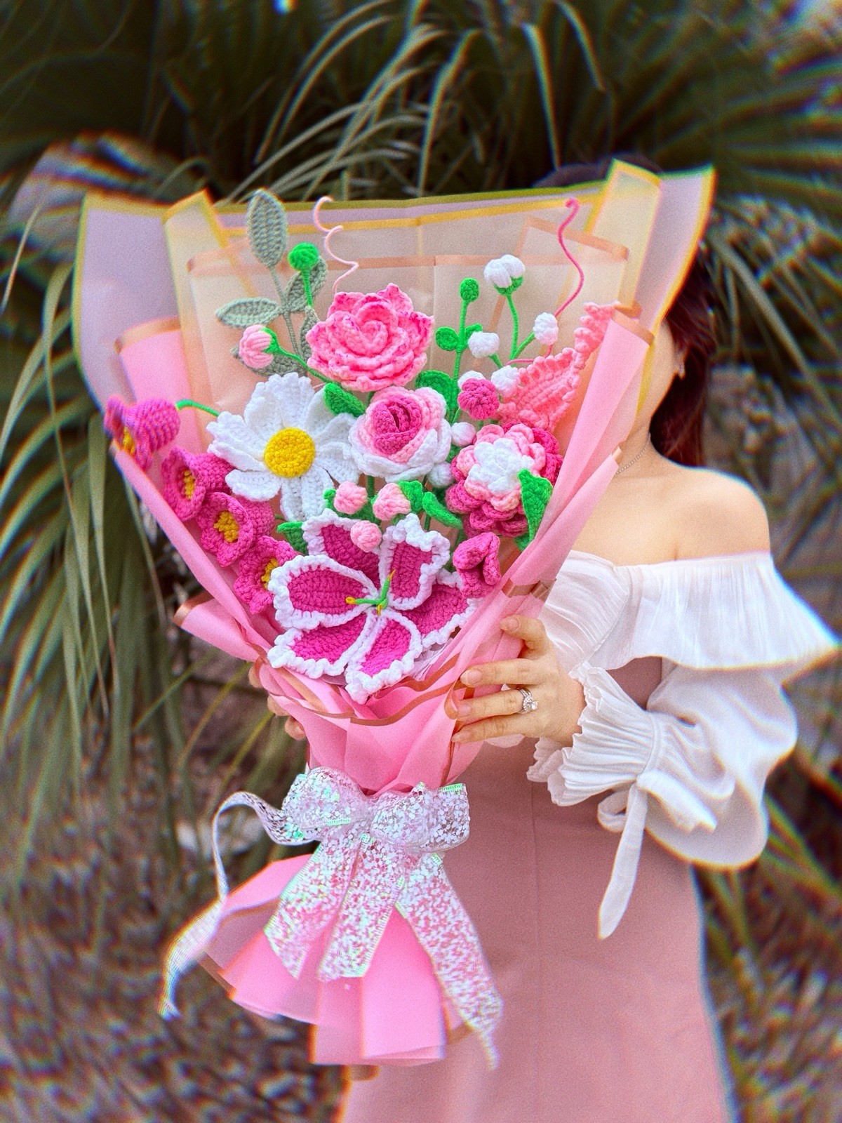 🌸 The Everlasting Pink Dream Crochet Bouquet! 💖