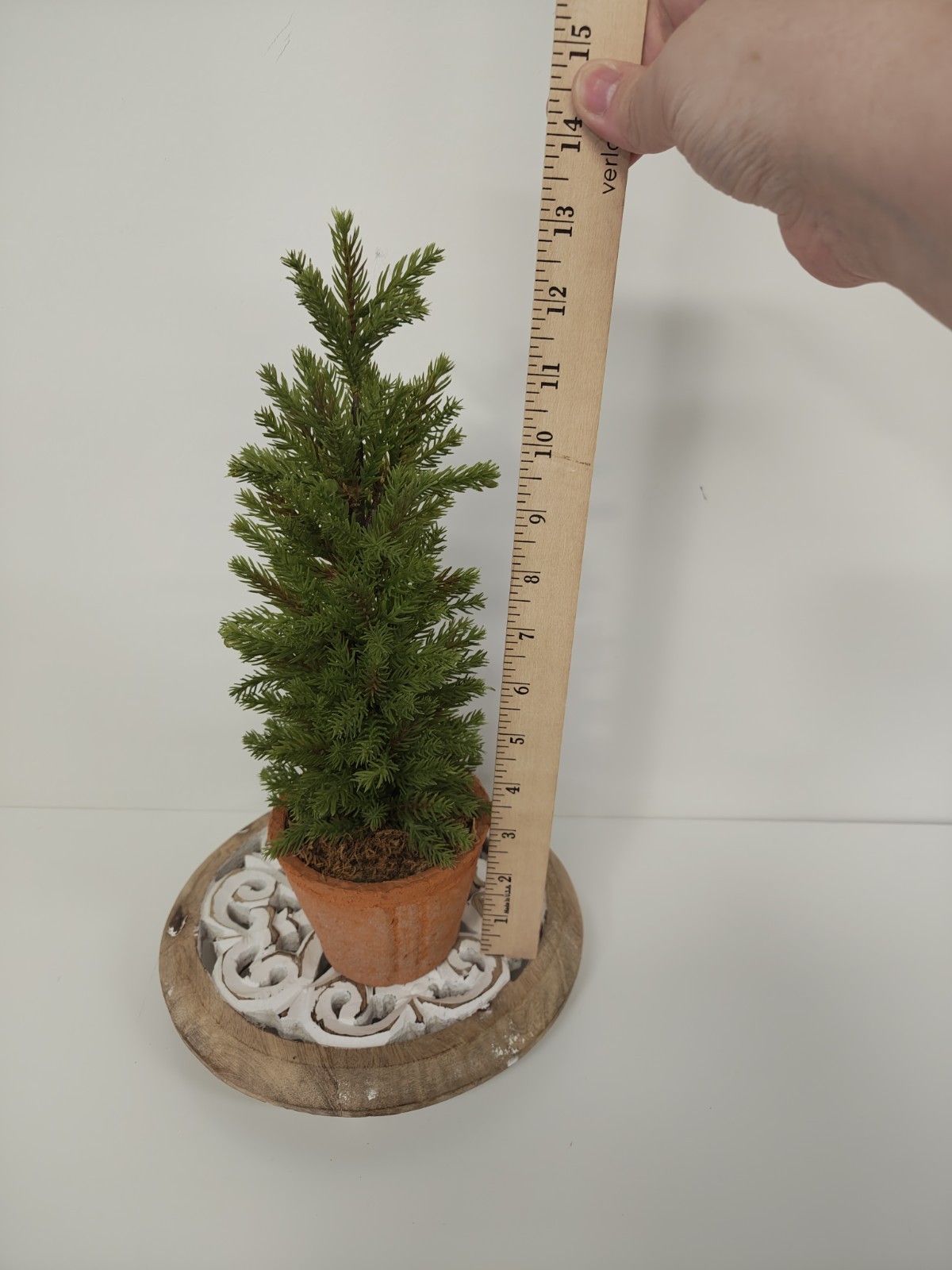 Pottery Barn Faux Cedar Topiary Tree Terracotta Pot Rustic Farmhouse Decor 14″