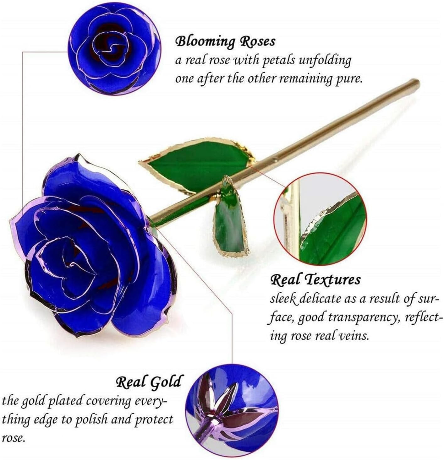 Gold Rose, Real Rose Dipped in 24K Gold, Preserved Rose Flower, Golden Dipped Ro