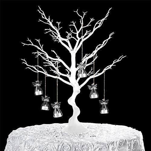 NUPTIO Artificial White Tree 30inches Height Wedding Centerpieces for Tables for