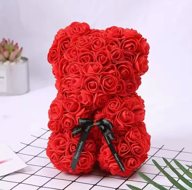 25cm Rose Teddy Bear Gift Box – Romantic Valentine’s Day Present for Her, Annive