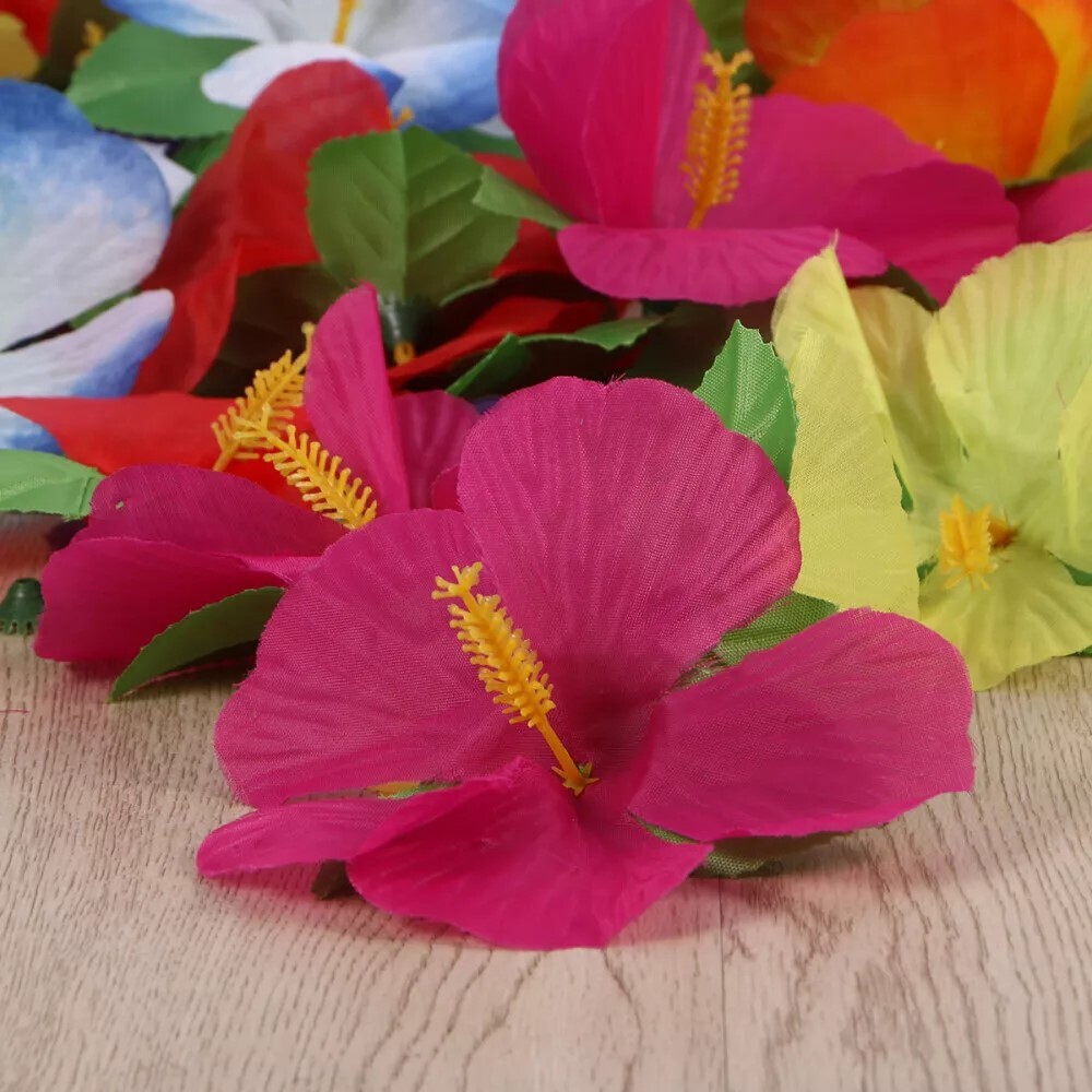 36 Pcs Fake Flower Tropical Party Decoration Supplies Artificial Flora Desktop
