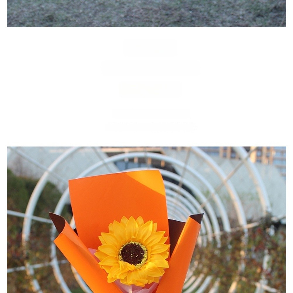 Sunflower Style Soap Flower Bouquet with Long Lasting Fragrance for Room Decor