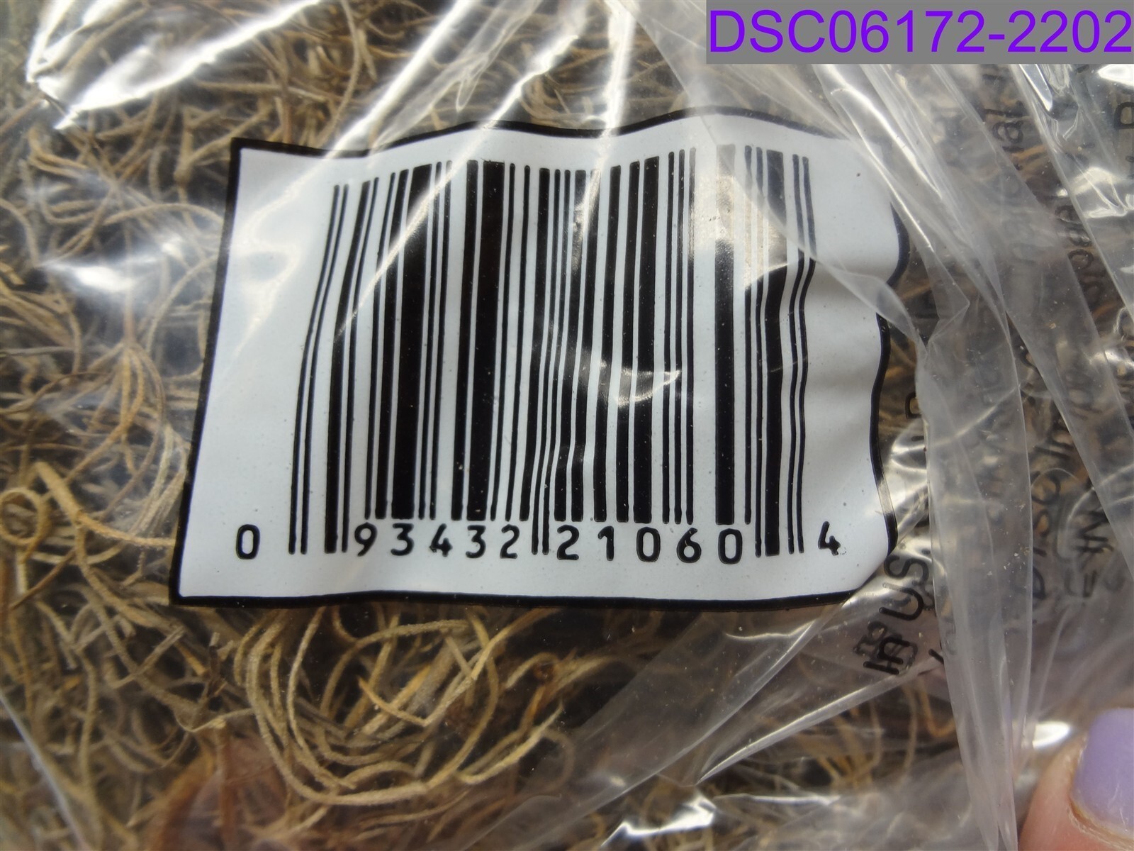 Qty = 1 Box of 40: Crafters Square Spanish Moss 125 cu in P/N 21060