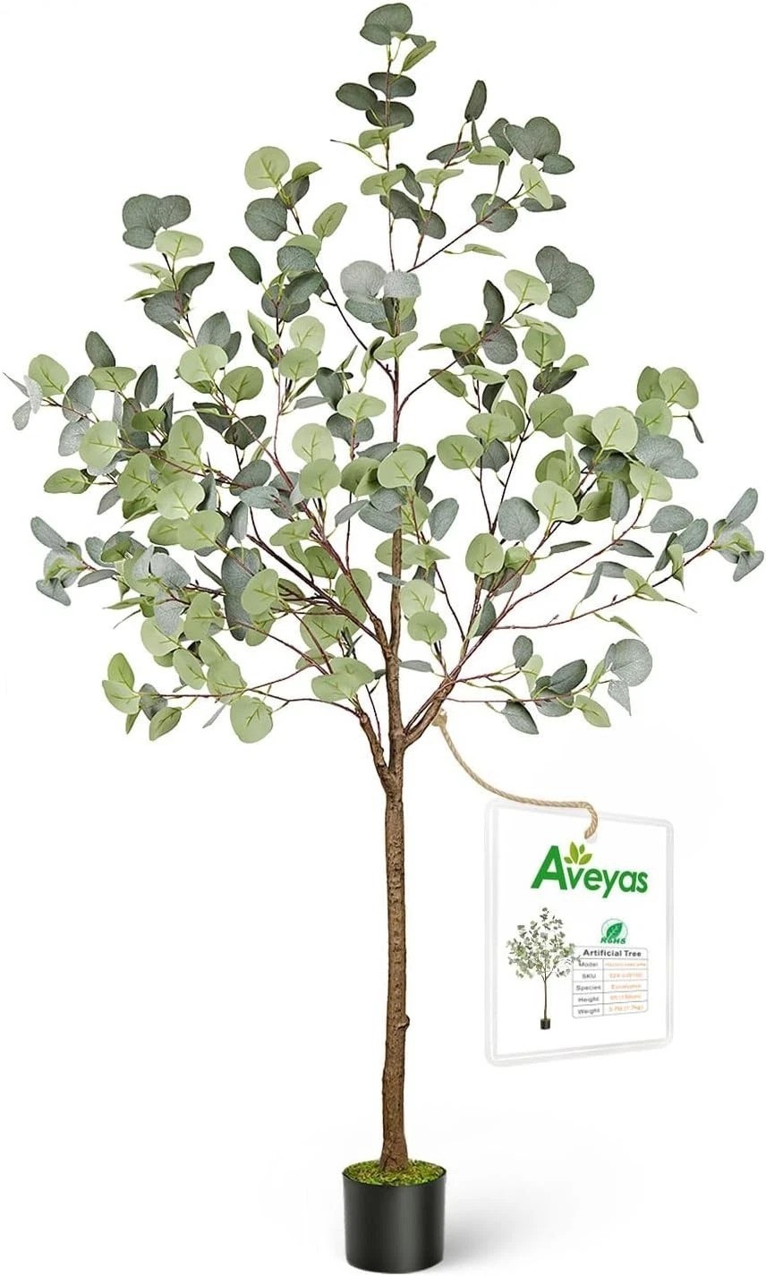 5ft Artificial Eucalyptus Tree with Pot