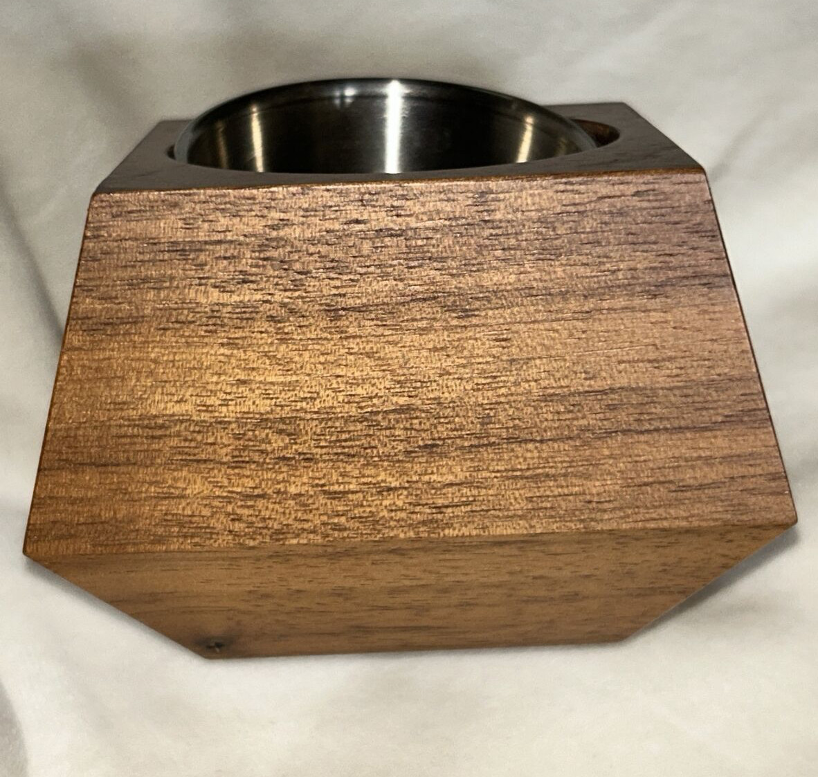 Walnut Box Car wood planter by Revolution Design House