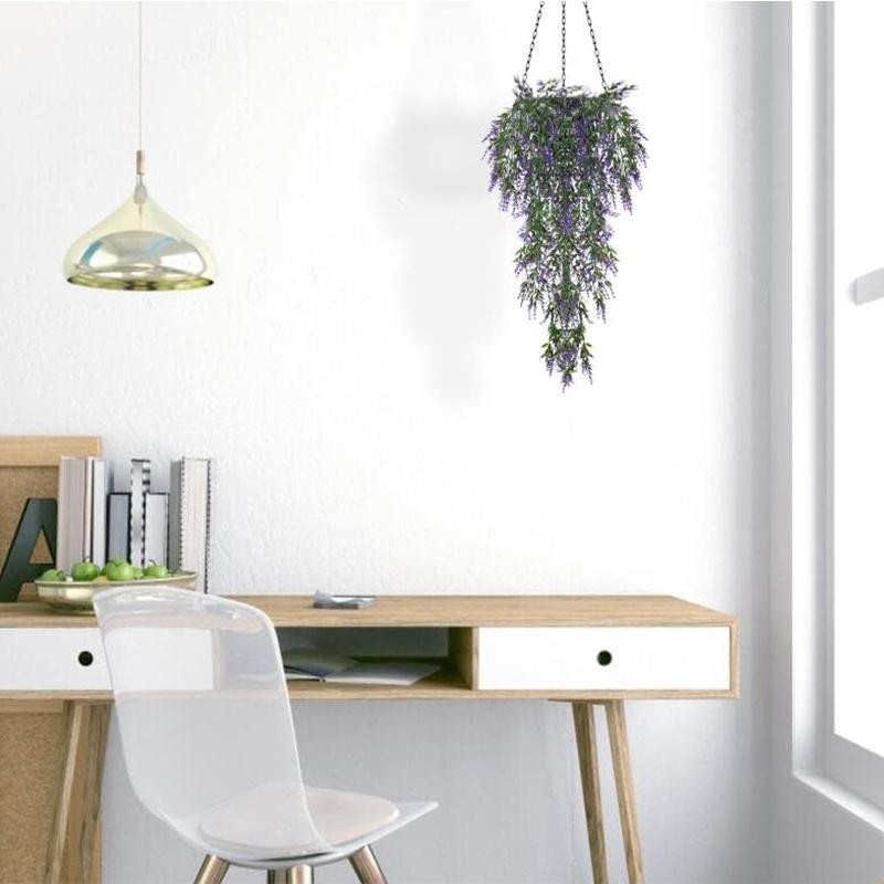 2/4PCS Artificial Vine Plants – Fake Hanging Greenery for Home, Garden & Outdoor