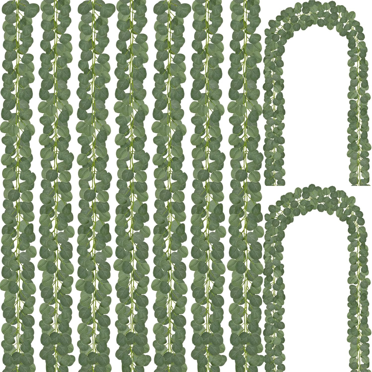14 Pack Eucalyptus Garland, Artificial Greenery Garland Spring Faux Eucalyptus L