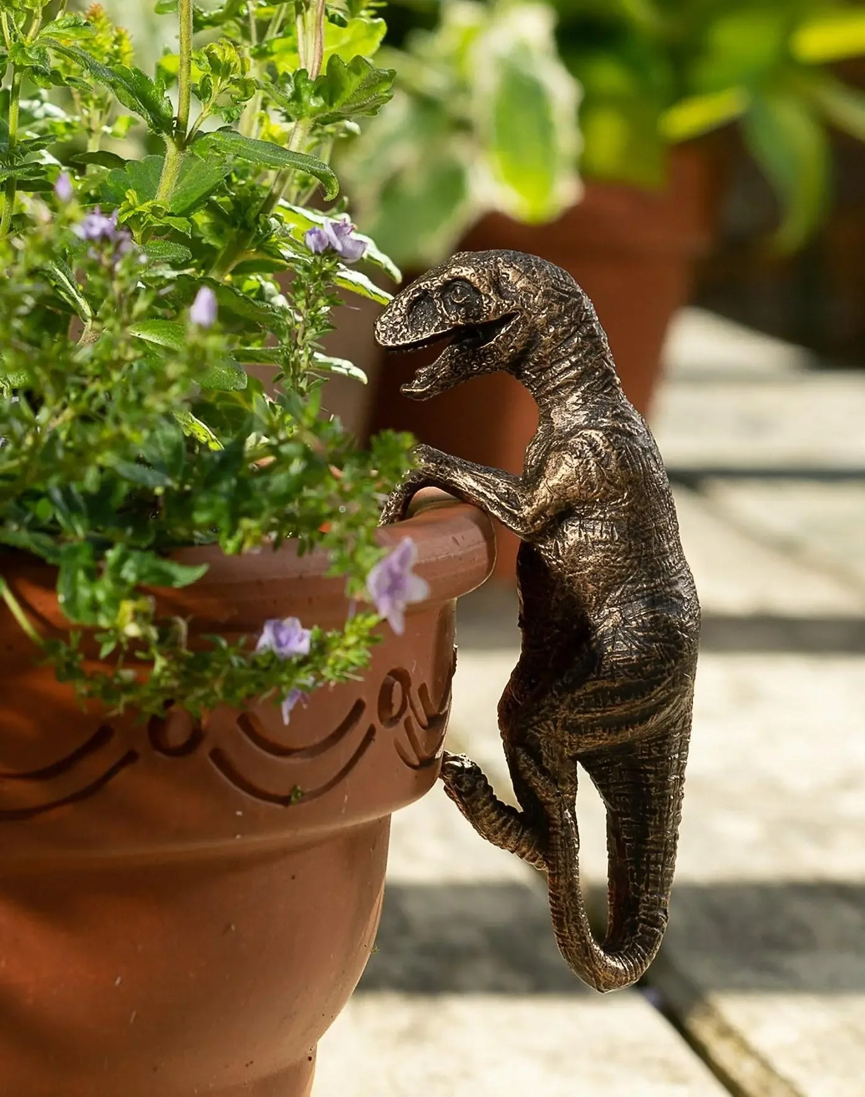 1Pc Small Dinosaur Decorations Flower Pot Bonsai Craft Decorations Flower Pot Pa