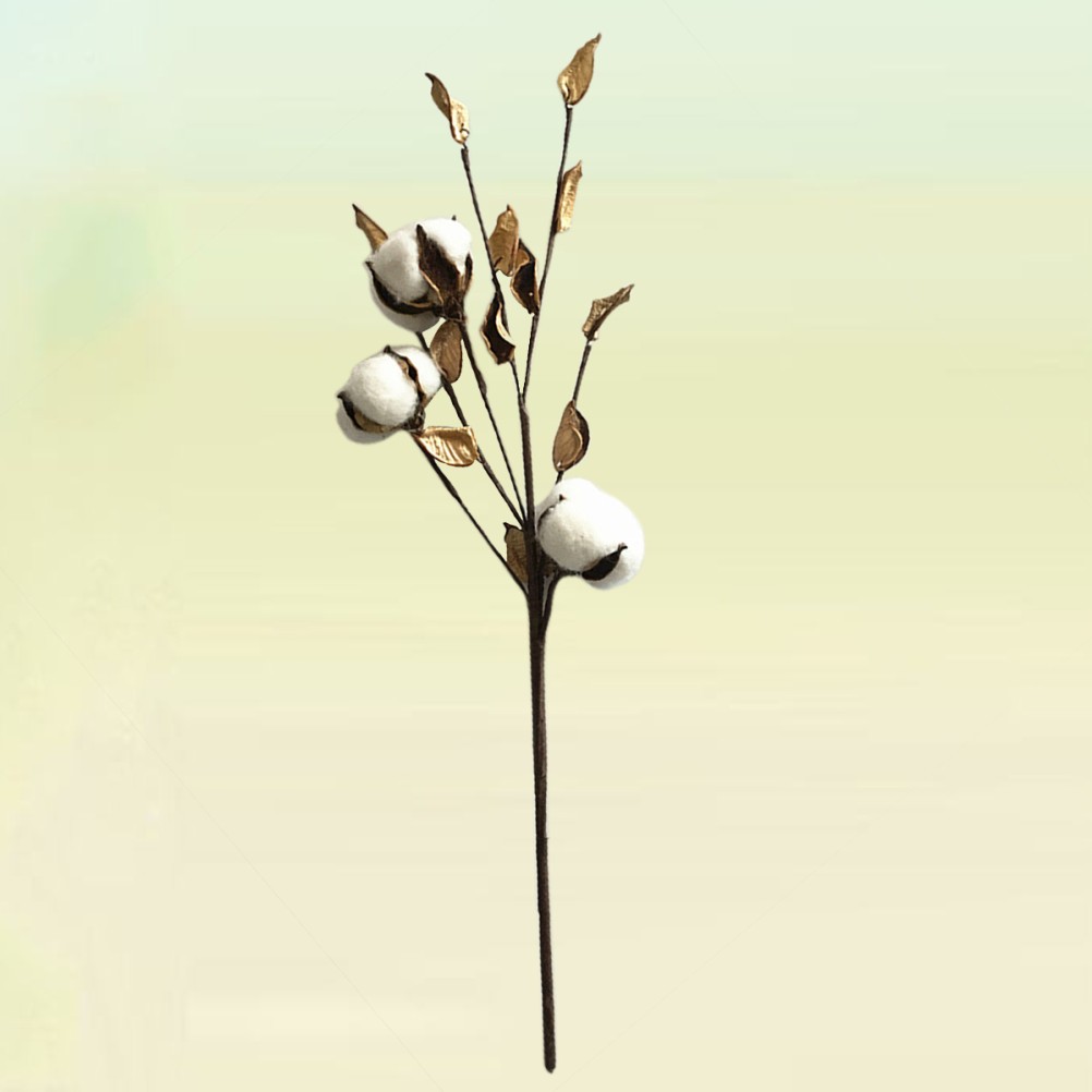 45 Cm Cotton for Decoration Tall Dried Flowers Floor Vase Floral Stems