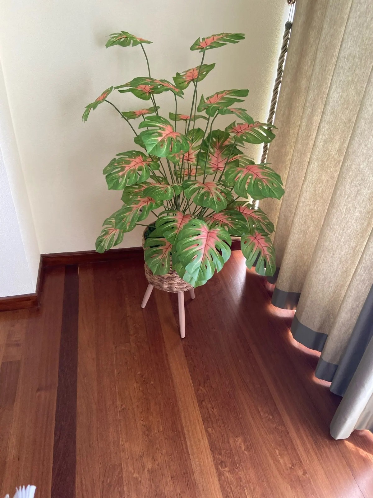 52-104cm Artificial Monstera Plant Fake Palm Tree for Home Garden Decor