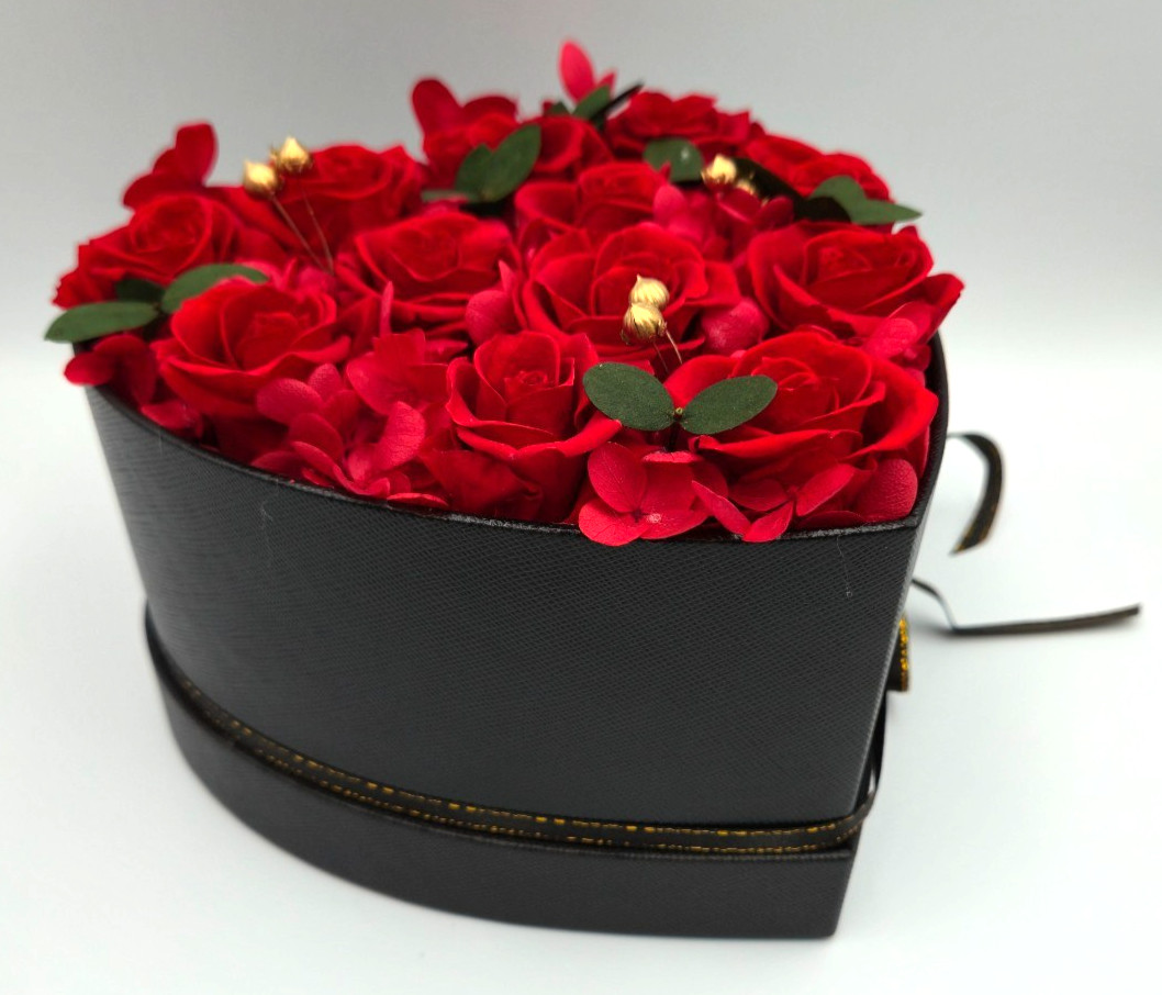 12 Pcs Preserved Roses in a Box Birthday Gifts for Women, Forever Red Roses