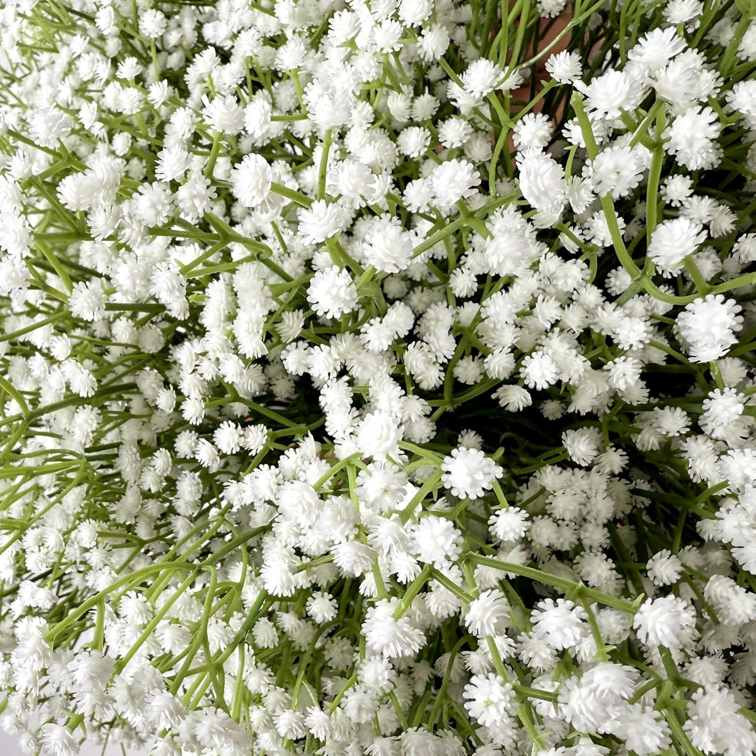 80Pcs White Artificial Baby’s Breath Flowers for Home & Wedding Decor