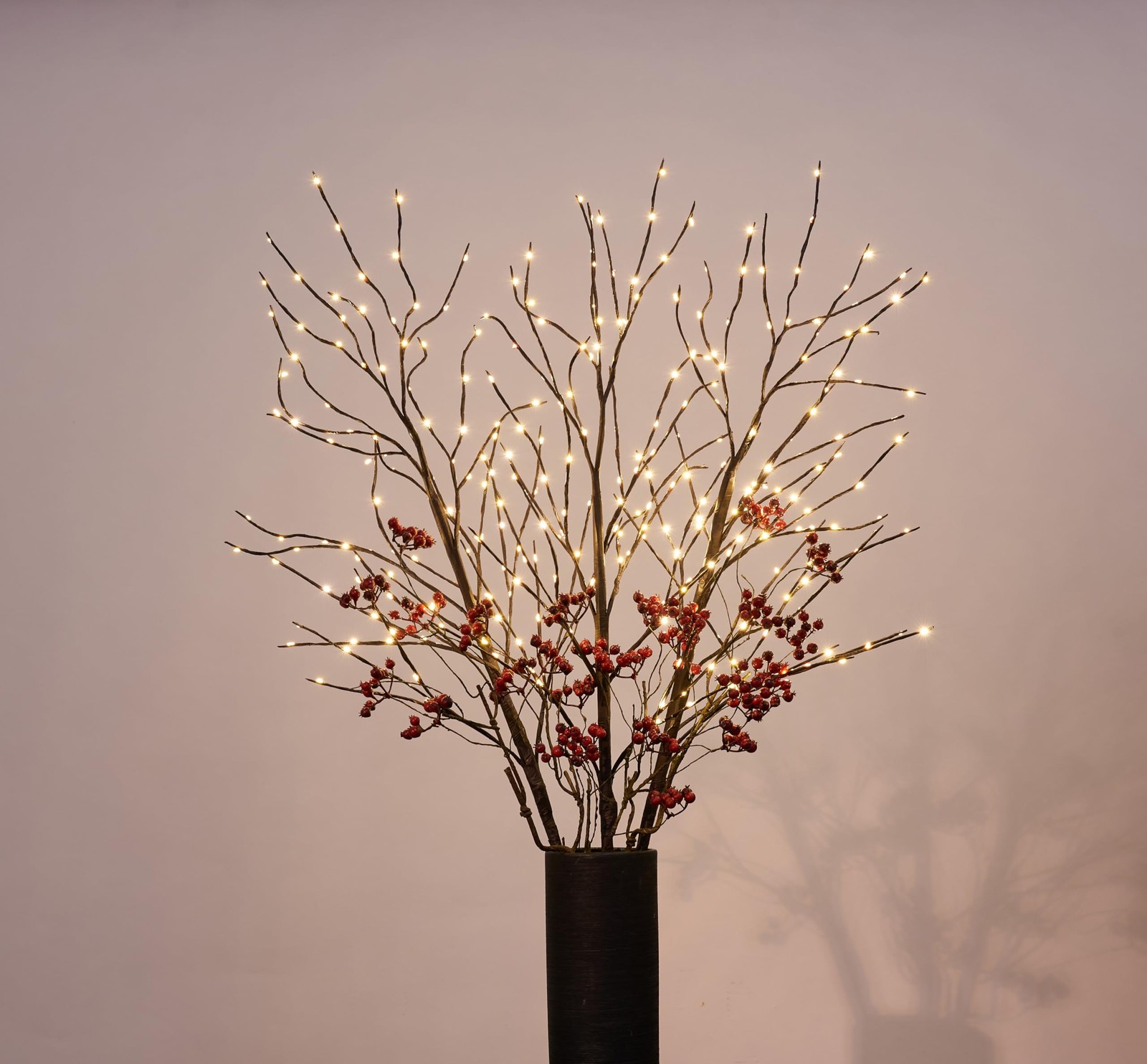 Lighted 41IN Artificial Twig Birch Tree Branch with 300 Fairy LED Lights Plug…