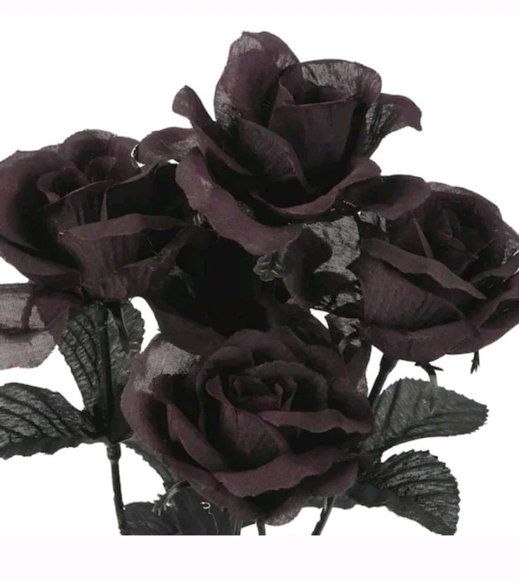 NIP Bundle Of 12 Red, Blue & Purple Faux Rose Bouquets!