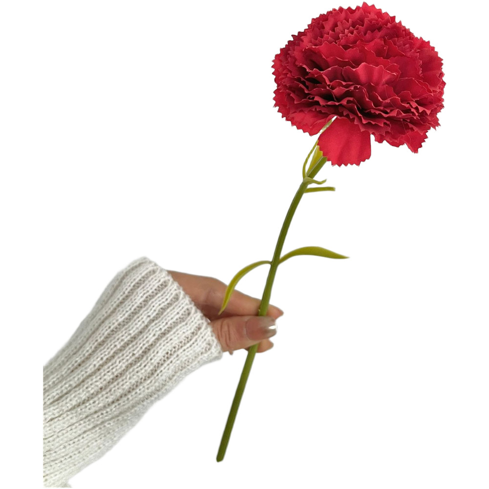 Silk Fabric Carnation Bouquet Artificial Flowers for Interior Design Use