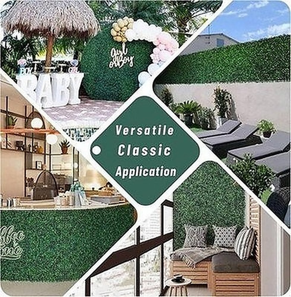 Heavy Duty Boxwood Panel 12 Pack 20″x20″ Artificial Grass Wall #R04