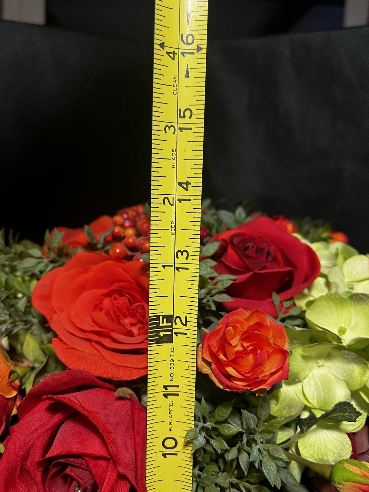 Stunning Diane James Home Floral Arrangement With Porcelain And Metal Vase