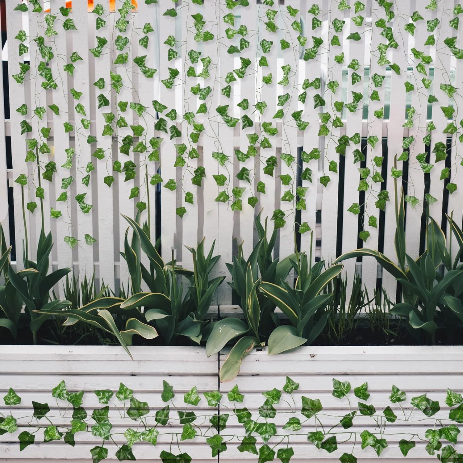 Fake Vines for Room Decor(12 Pack 84 Feet) Aesthetic Artificial Plant Ivy Leaves