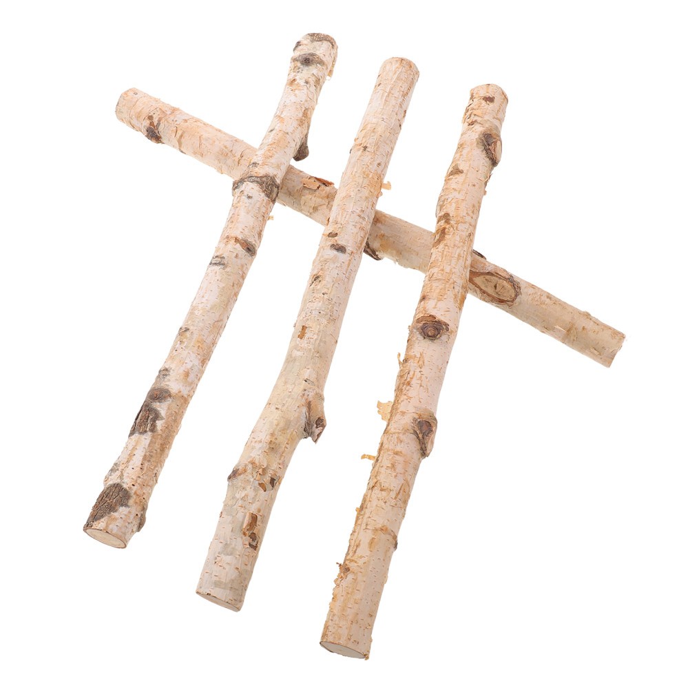 Natural Birch Wood Logs for Fireplace Decorative Rustic Firewood Bundle