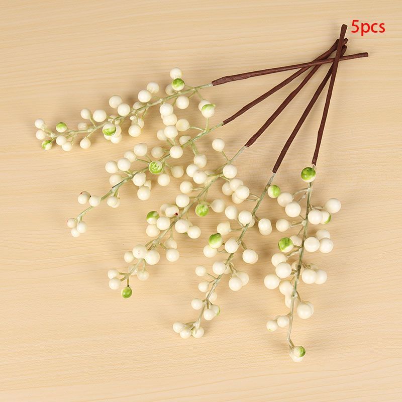 Black Fruit Berry Branch Flowers Wedding Home Party Decor Foam Artificial Flower