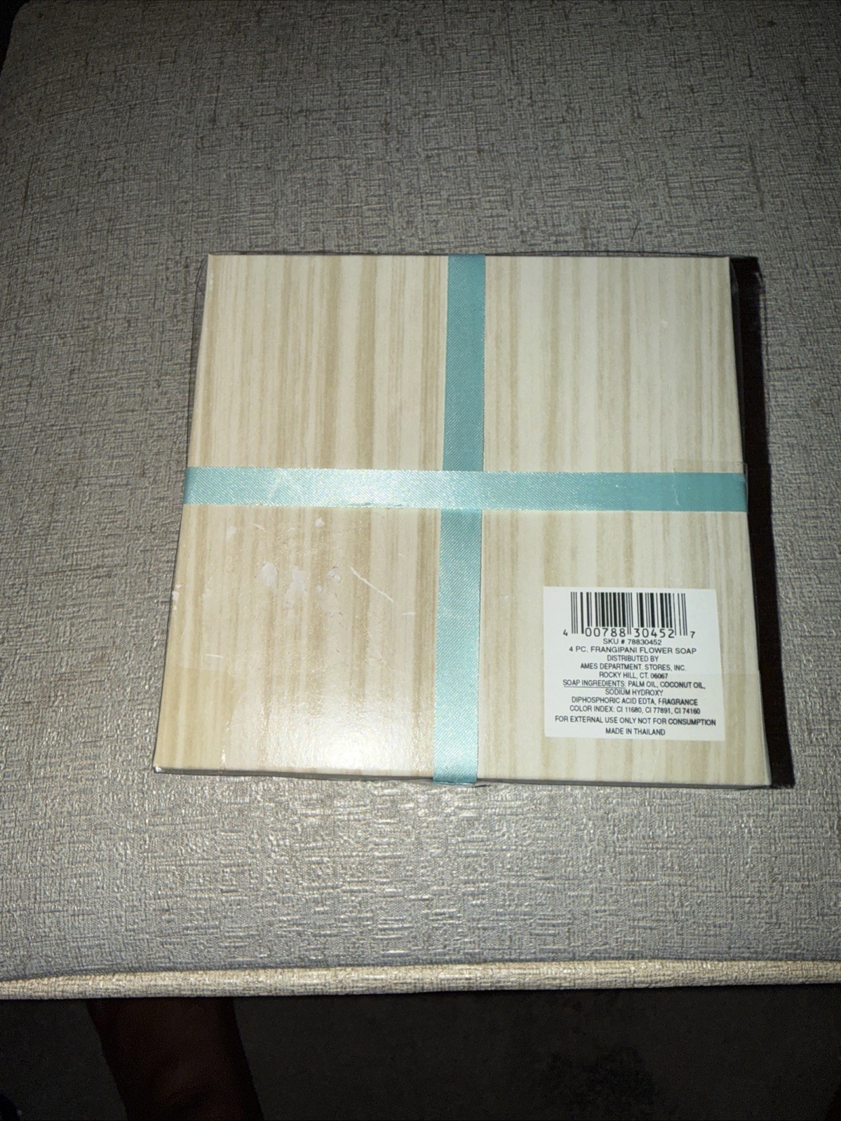 New 4 Floral Frangipani-Hand Carved Display Soap 3″ Perfect gift 100% Handmade