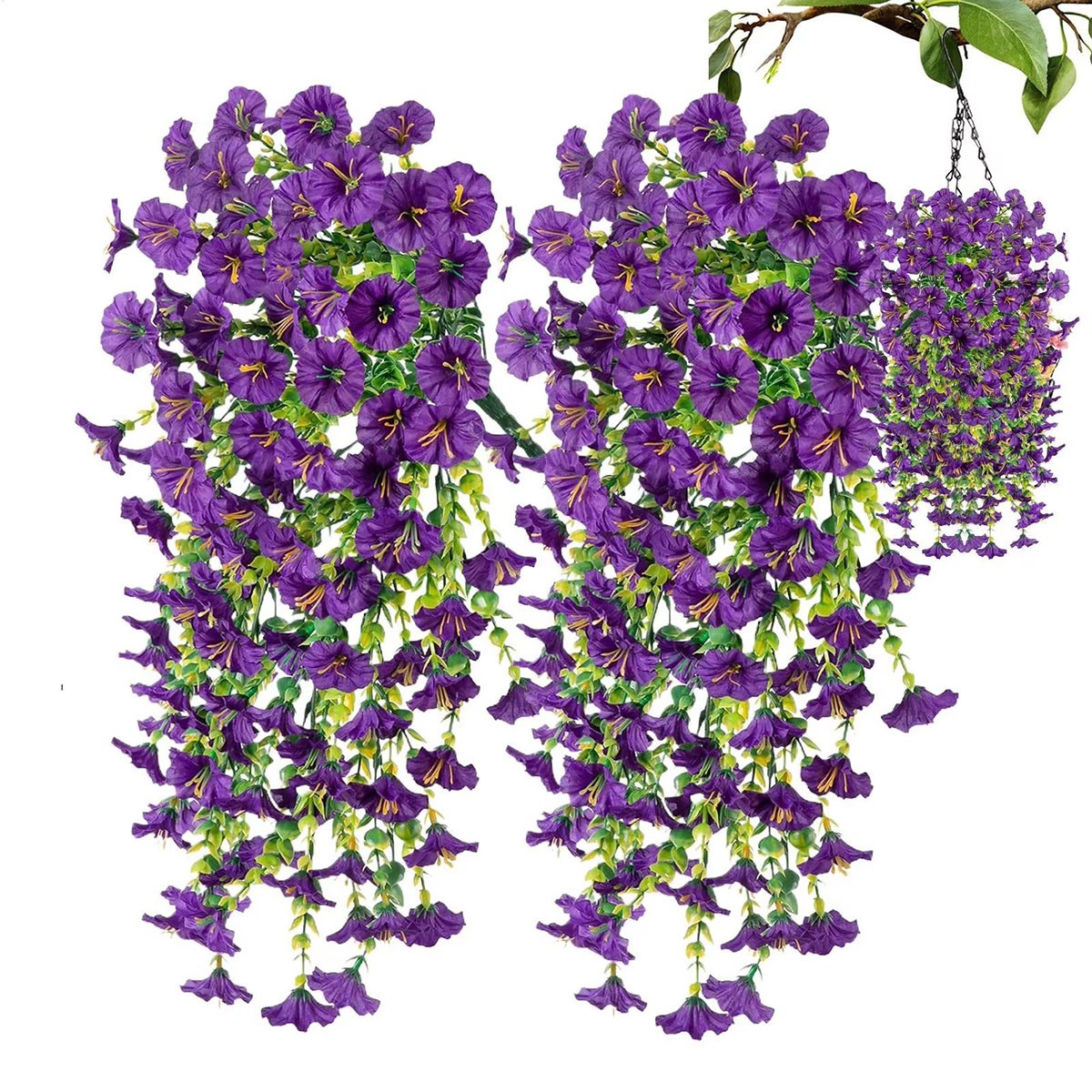 4/8Pcs Faux Floral Wreath Indoor Outdoor Flower Wedding Holiday Wall Home Decor