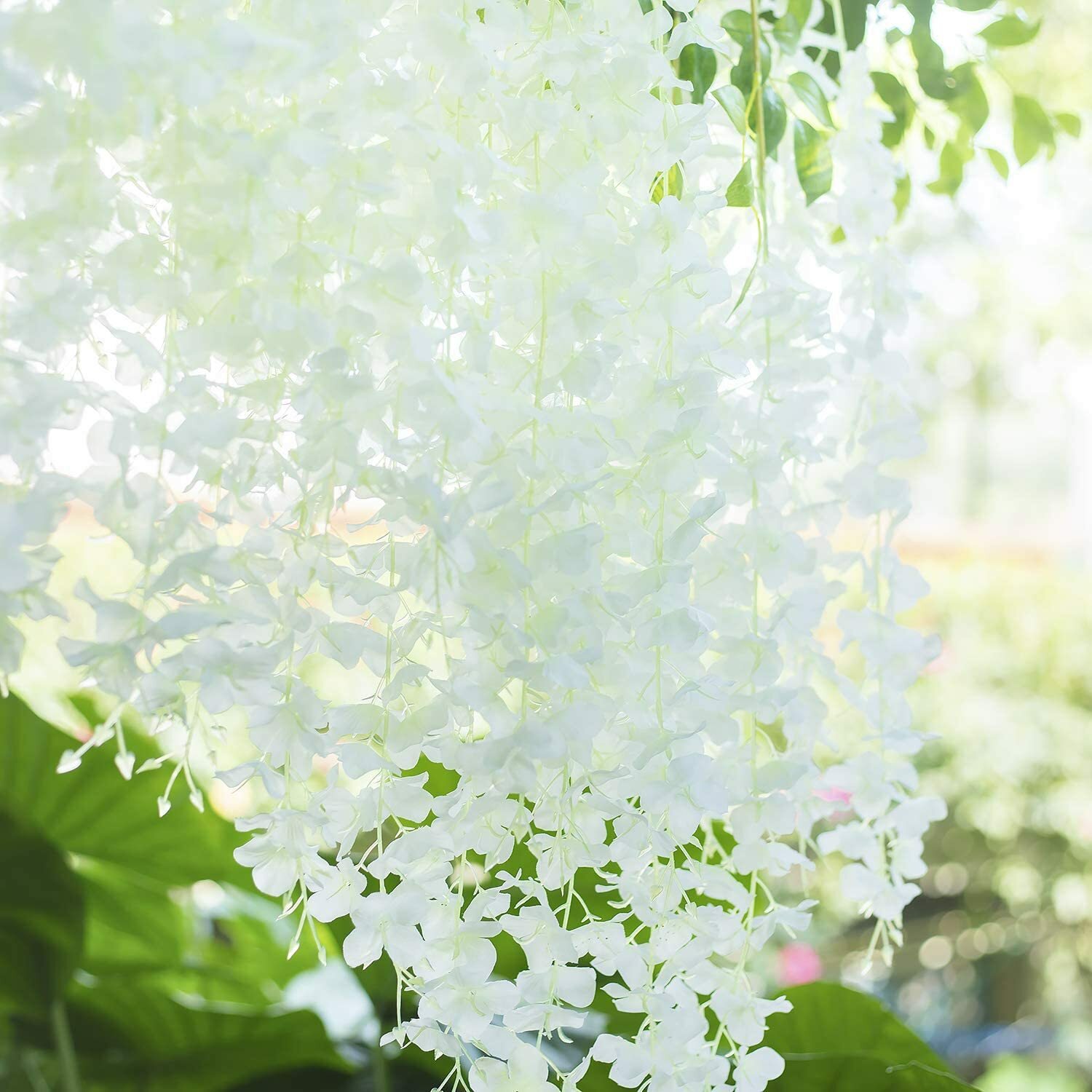 3.6 Feet Artificial Wisteria Hanging Garland Flowers Home Party Wedding Decor US