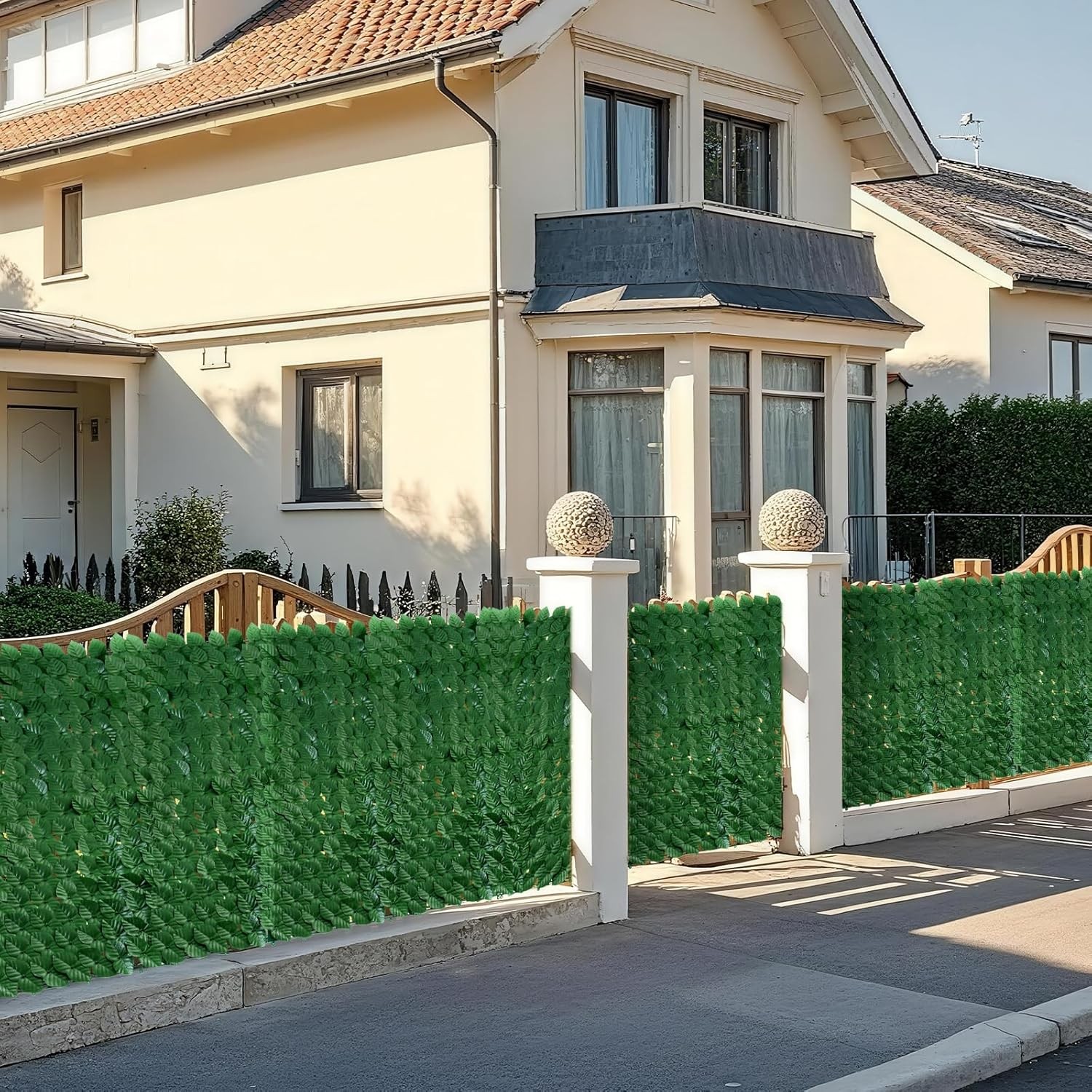 Artificial Ivy Privacy Fence Wall Screen 39 x 118 in Garden Fake Hanging Plants