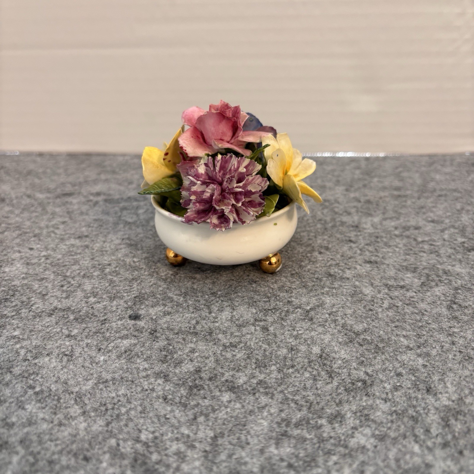 🌸 Vintage Crown Staffordshire Fine Bone China Floral Bouquet (c. 1930s-1950s)