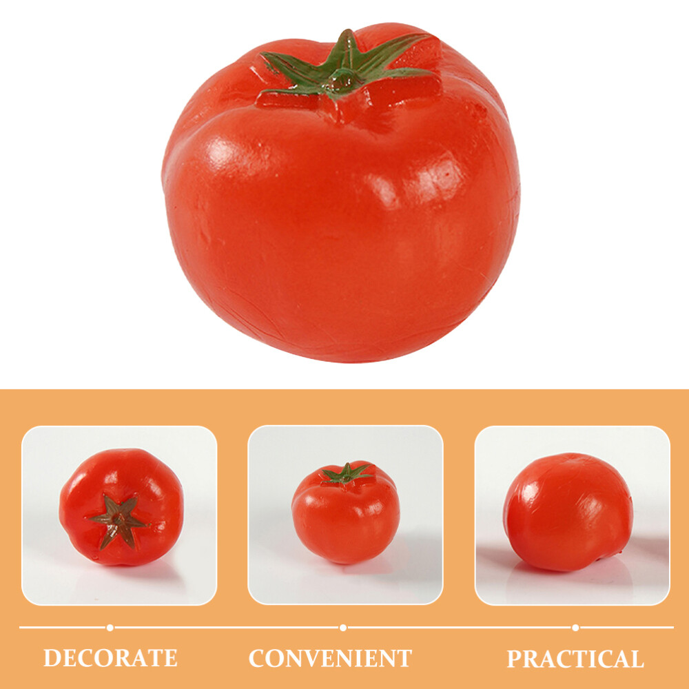 5PCS Simulation Mini Tomato Props Artificial Tomato Models Fake Realistic Tomato