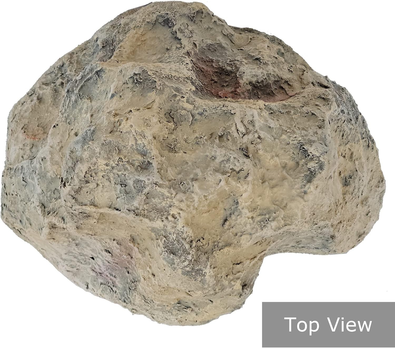 Versatile Fake Rock Cover for Landscaping Small Beige 9 Inch High 16 Inch Long
