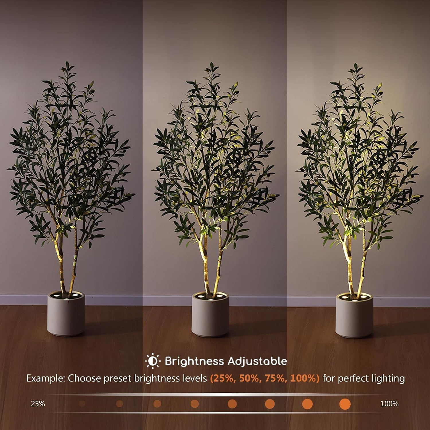 Verinatural Artificial Olive Tree Faux Plants Indoor – 5FT Tall Fake Tree with