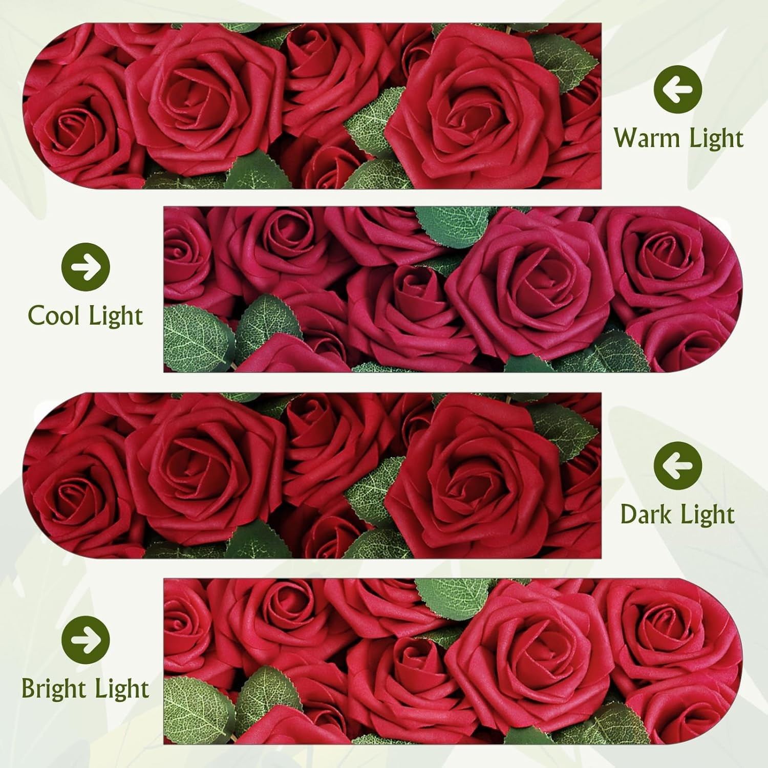 Versatile 25PCS Dark Red Foam Roses – Fuss-Free Decorations for All Occasions