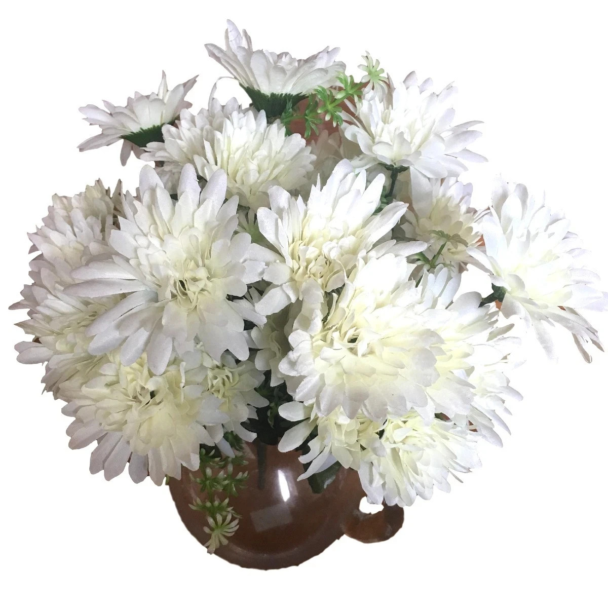 6 orders of White Chrysanthemum bunches of 5 x 9 heads in each bunch